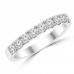 0.72ct Ladies Round Cut Diamond Wedding Band in 14 kt White Gold
